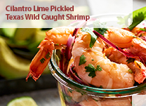 Cilantro Lime Pickled Texas Wild Caught Shrimp